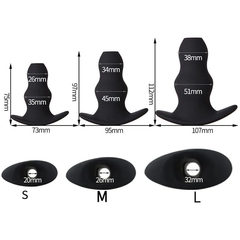 0314M   Hollow Silicone Anal Plug