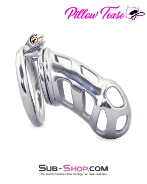 0795AR      Hard Up Locking Steel Male Chastity Teasing Cage