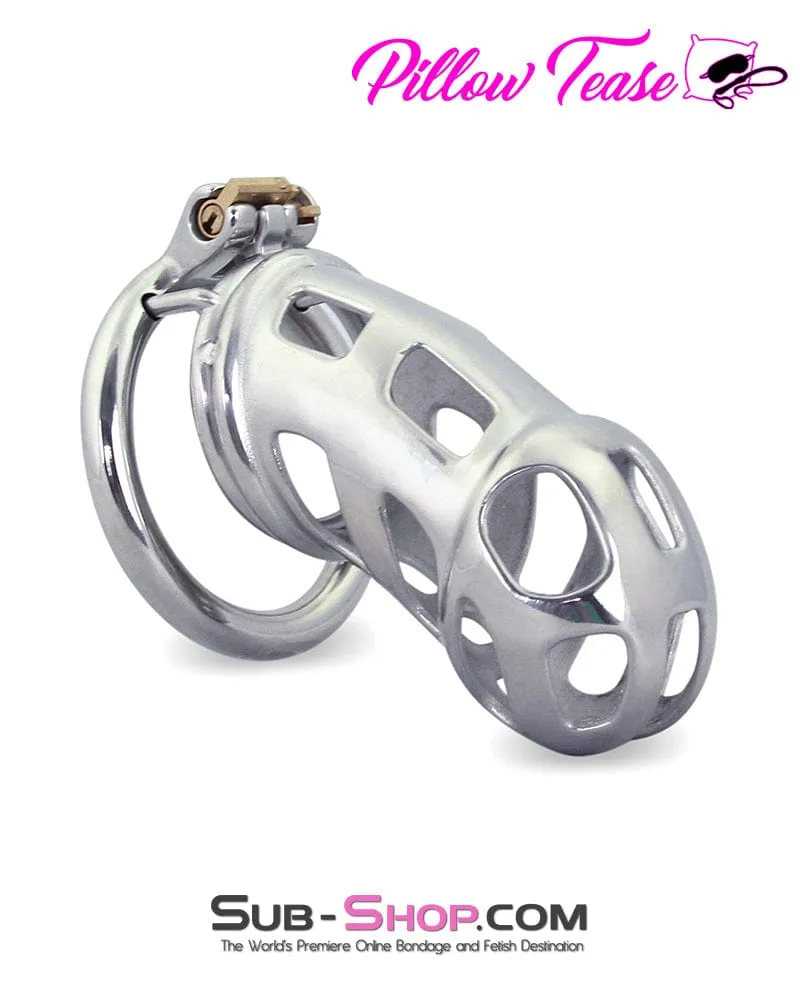 0795AR      Hard Up Locking Steel Male Chastity Teasing Cage