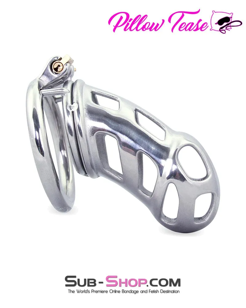 0795AR      Hard Up Locking Steel Male Chastity Teasing Cage