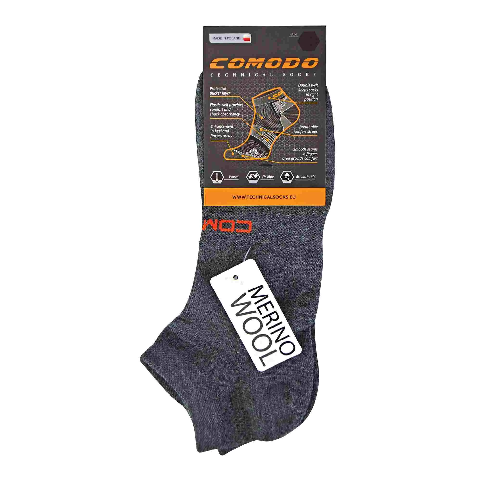 1 Pack Merino Wool Ankle Trail Sport Running Socks