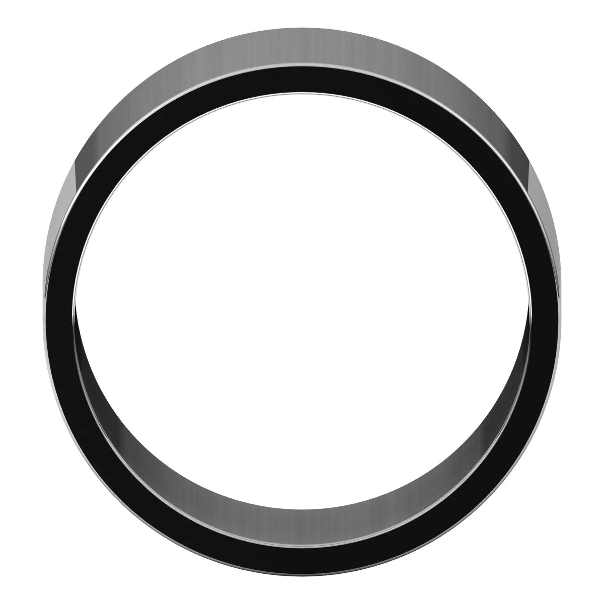10K White Gold 10 mm flat Wedding Band