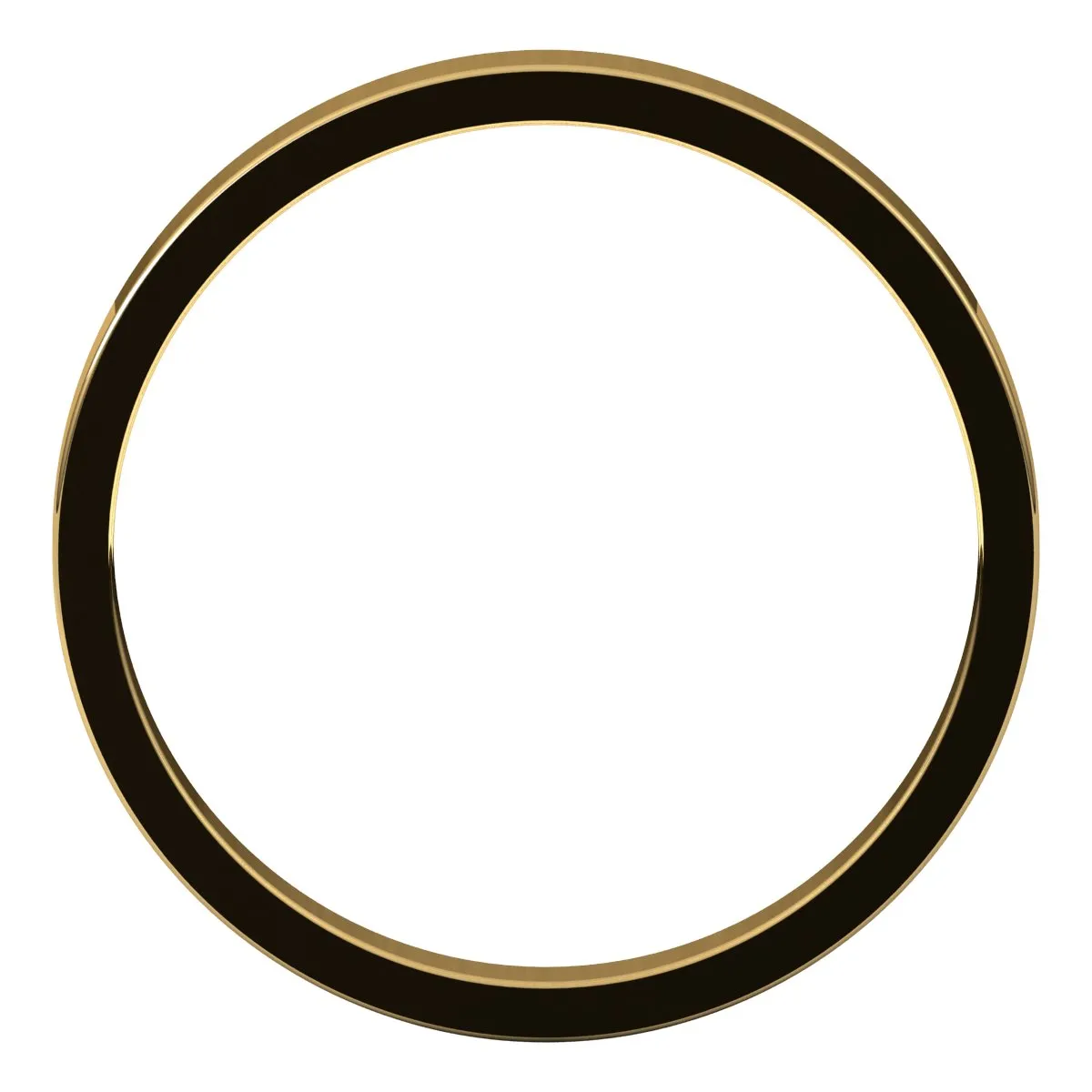 10K Yellow Gold 2.5 mm flat Wedding Band