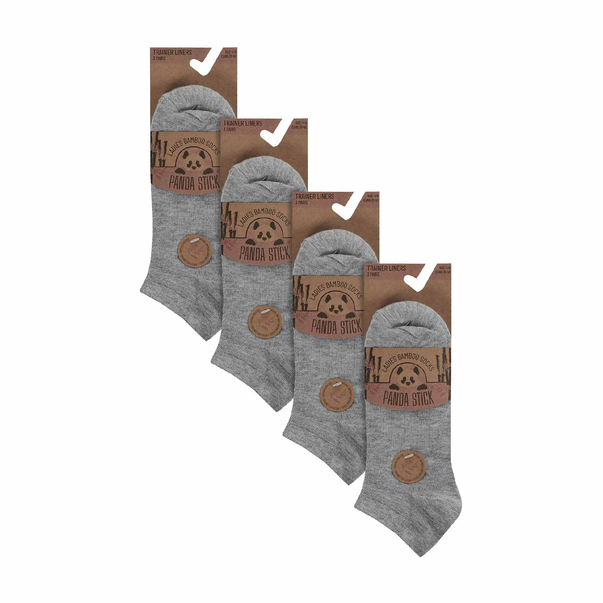 12 Pack Ladies Low Cut Breathable Bamboo Trainer Socks