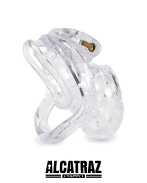 1460AR      Boy Toy Clear Short High Security Pin Tumbler Locking Cock Cage Chastity - MEGA Deal