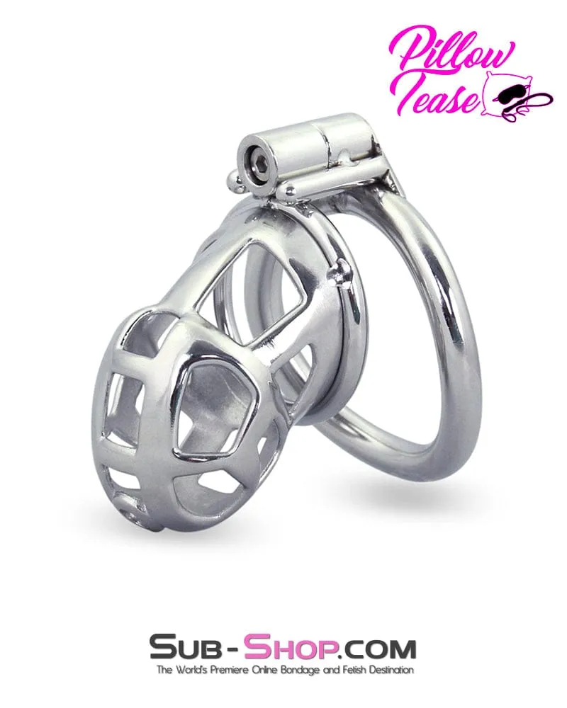 1489AR      Tempt and Tease Steel Male Teasing Chastity Cage