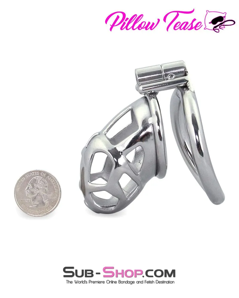 1489AR      Tempt and Tease Steel Male Teasing Chastity Cage