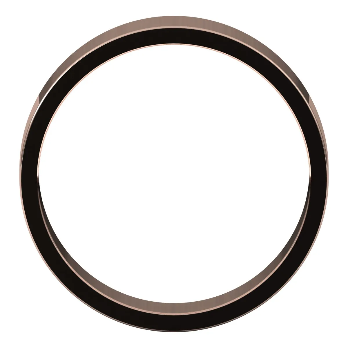 14K Rose Gold 5 mm flat Wedding Band