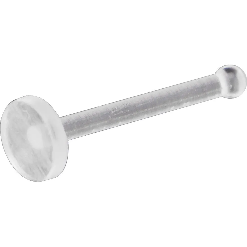 20 Gauge Clear Flat Bioplast Nose Retainer