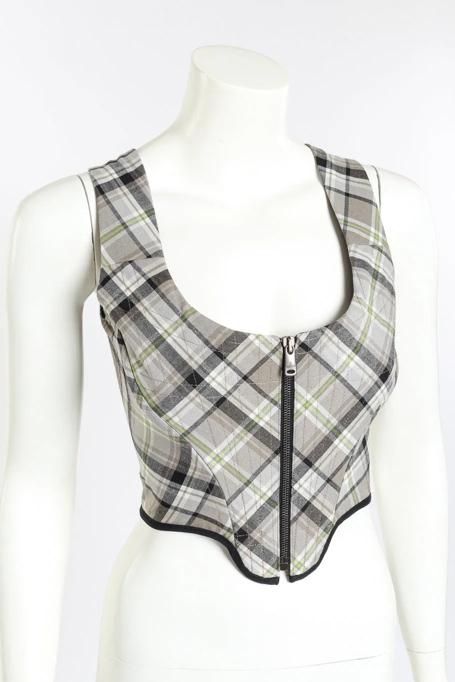 2021 F/W Plaid Portrait Corset