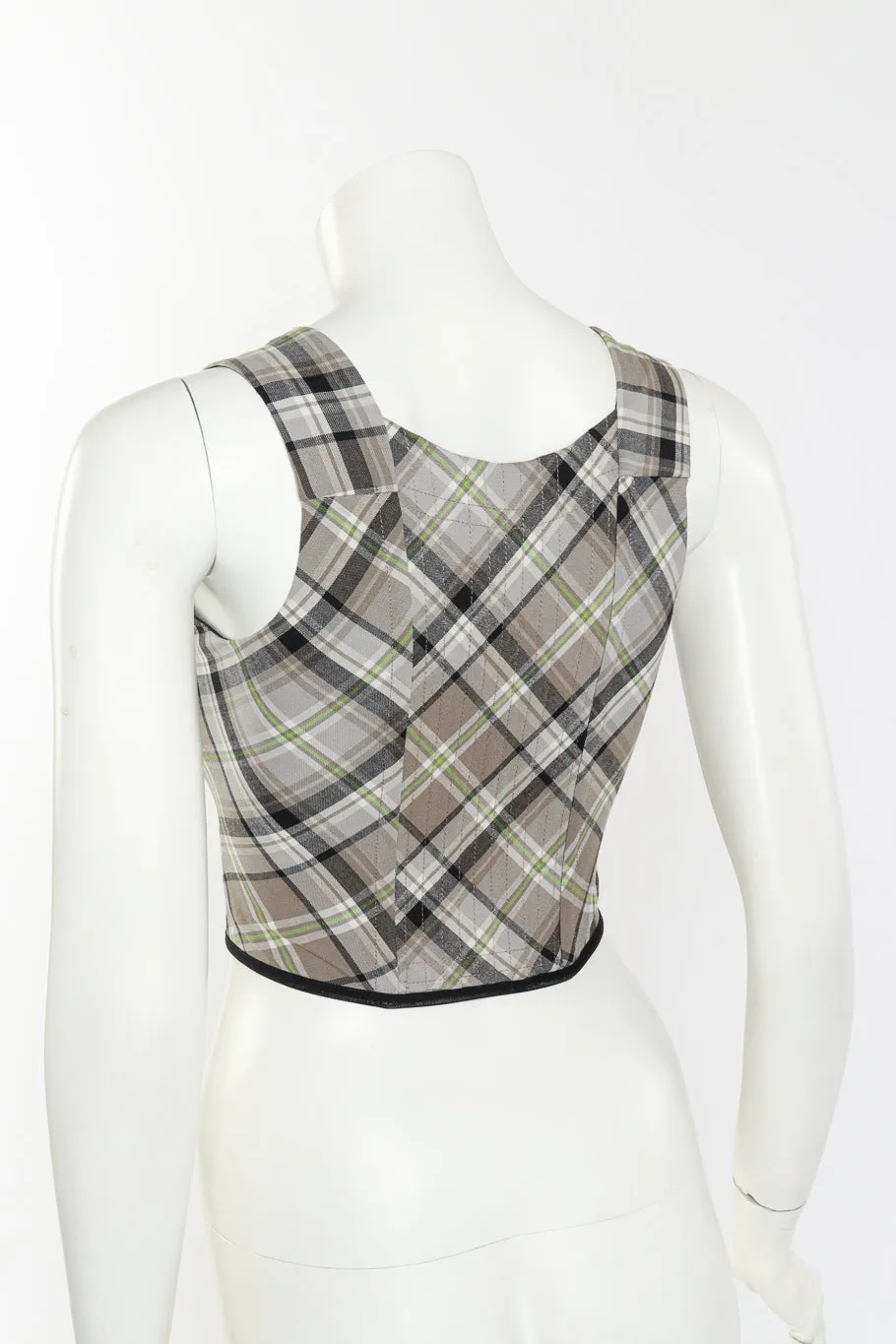 2021 F/W Plaid Portrait Corset
