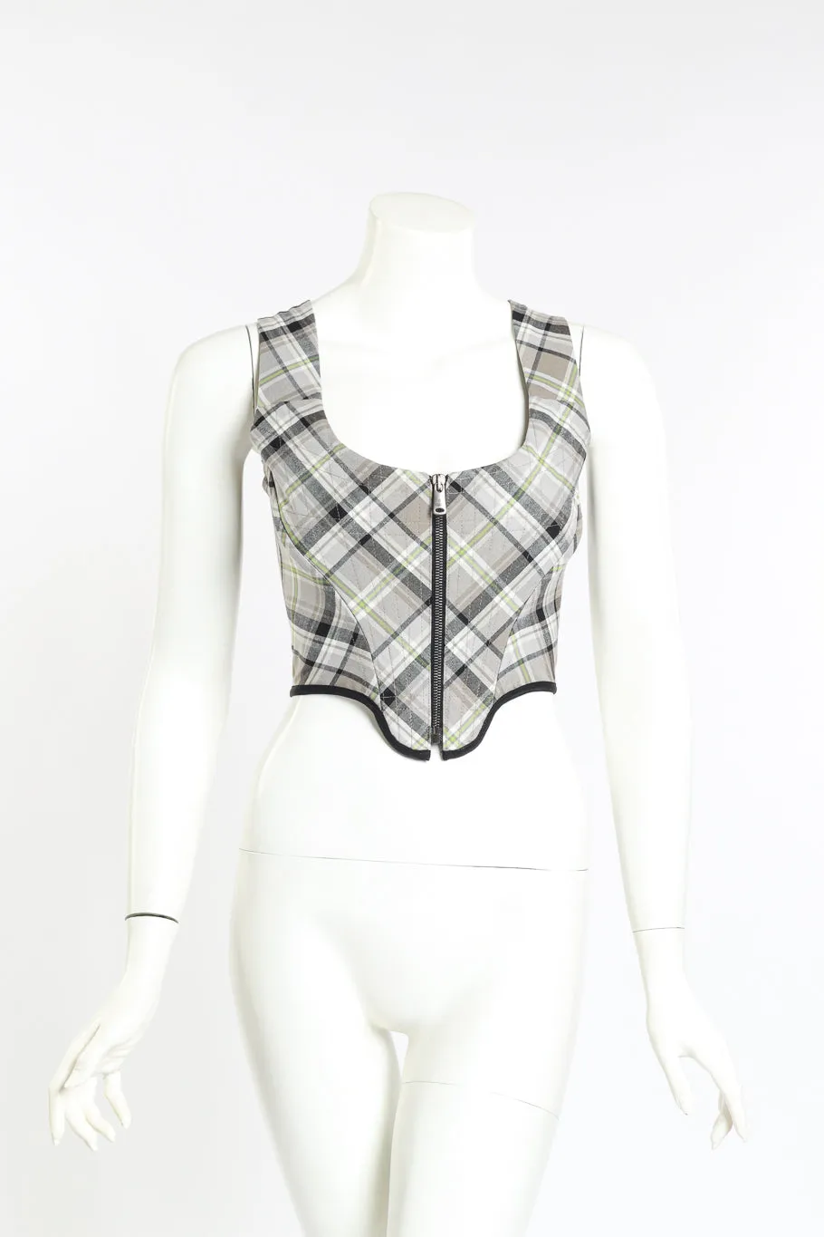 2021 F/W Plaid Portrait Corset