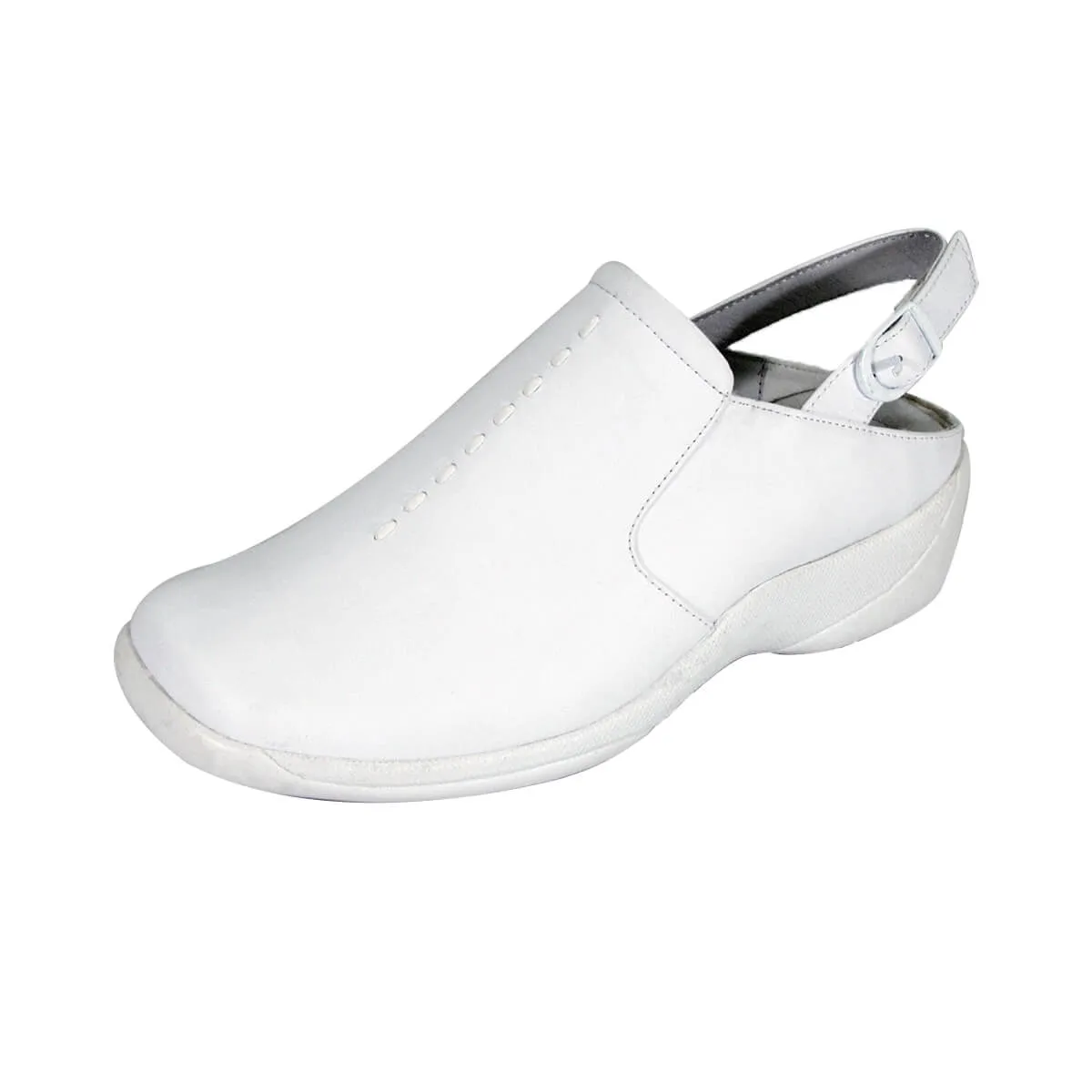 24 HOUR COMFORT Myra Women's Wide Width Leather Clogs