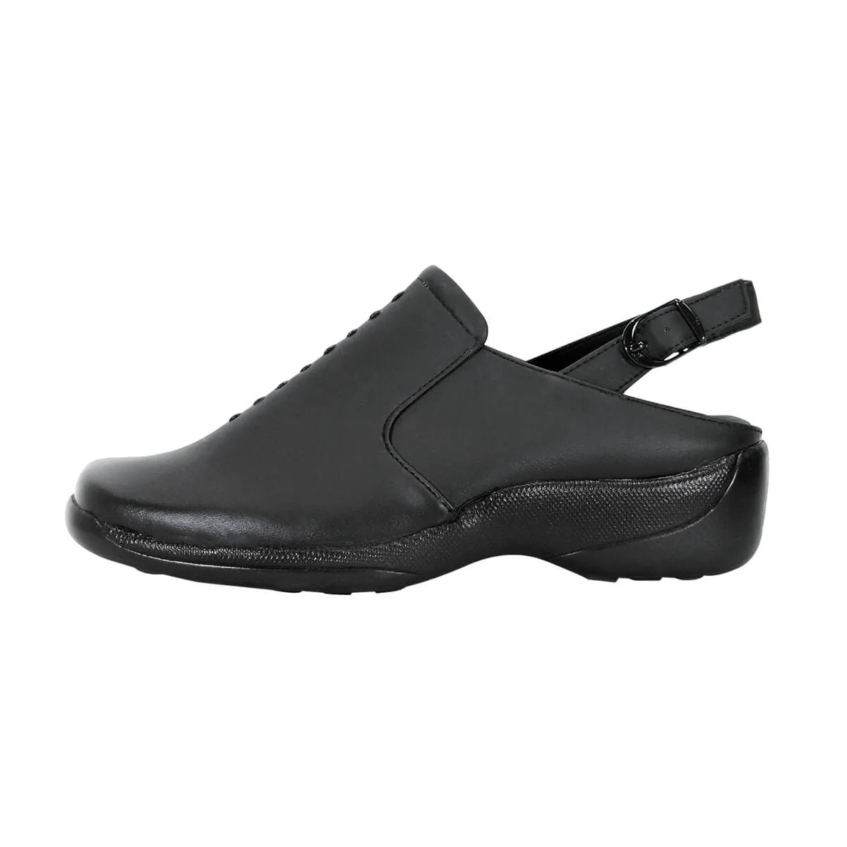 24 HOUR COMFORT Myra Women's Wide Width Leather Clogs