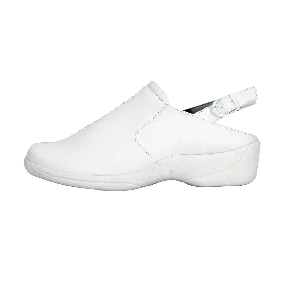 24 HOUR COMFORT Myra Women's Wide Width Leather Clogs