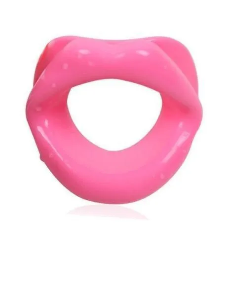 2420DL-SIS      Pretty Sissy Pinky Rubber Sex Doll Lips Open Sissy Fetish Services Mouth Gag