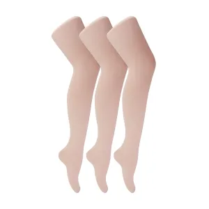 3 Pack Ladies 70 Denier Soft Nylon Ballet Tights