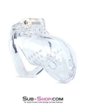 3731M      Just the Tip Clear Cock Tease High Security Chastity Cock Lock
