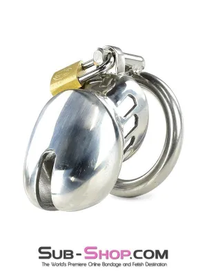 7037AR      Hard Evidence Shorty Steel Chastity Device - MEGA Deal