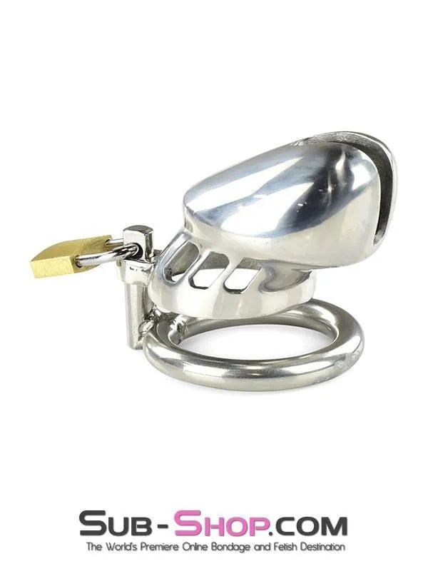 7037AR      Hard Evidence Shorty Steel Chastity Device - MEGA Deal