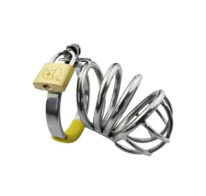 7154AR      Un-Erector Set Locking Steel Male Chastity Device