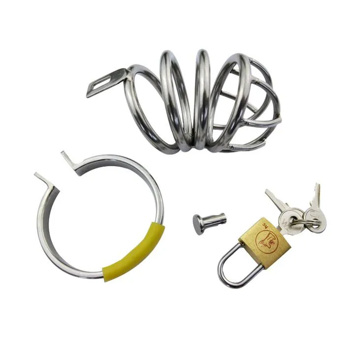 7154AR      Un-Erector Set Locking Steel Male Chastity Device