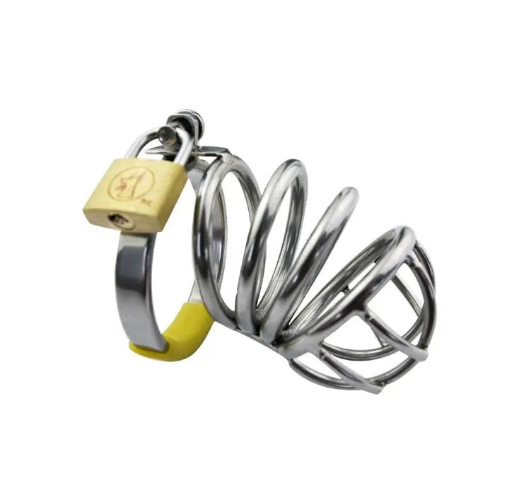 7154AR      Un-Erector Set Locking Steel Male Chastity Device