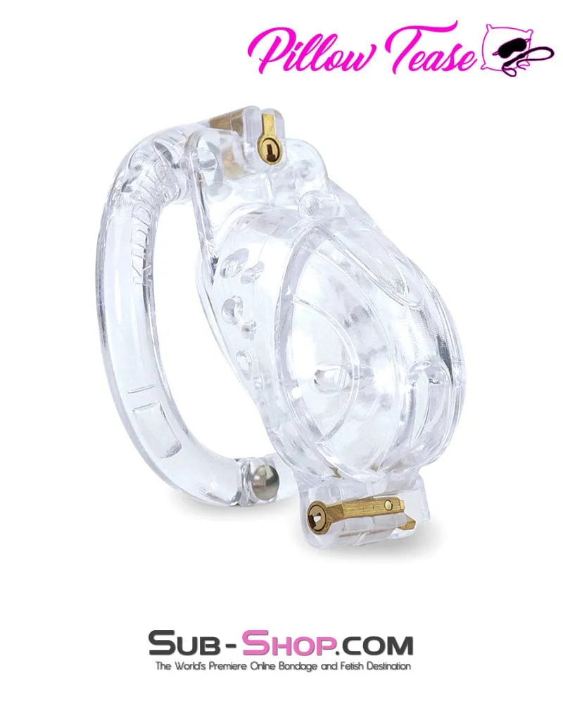 7900AR-SIS      Porthole 2 Lock Sissy Cock Teasing and Torment Chastity Device