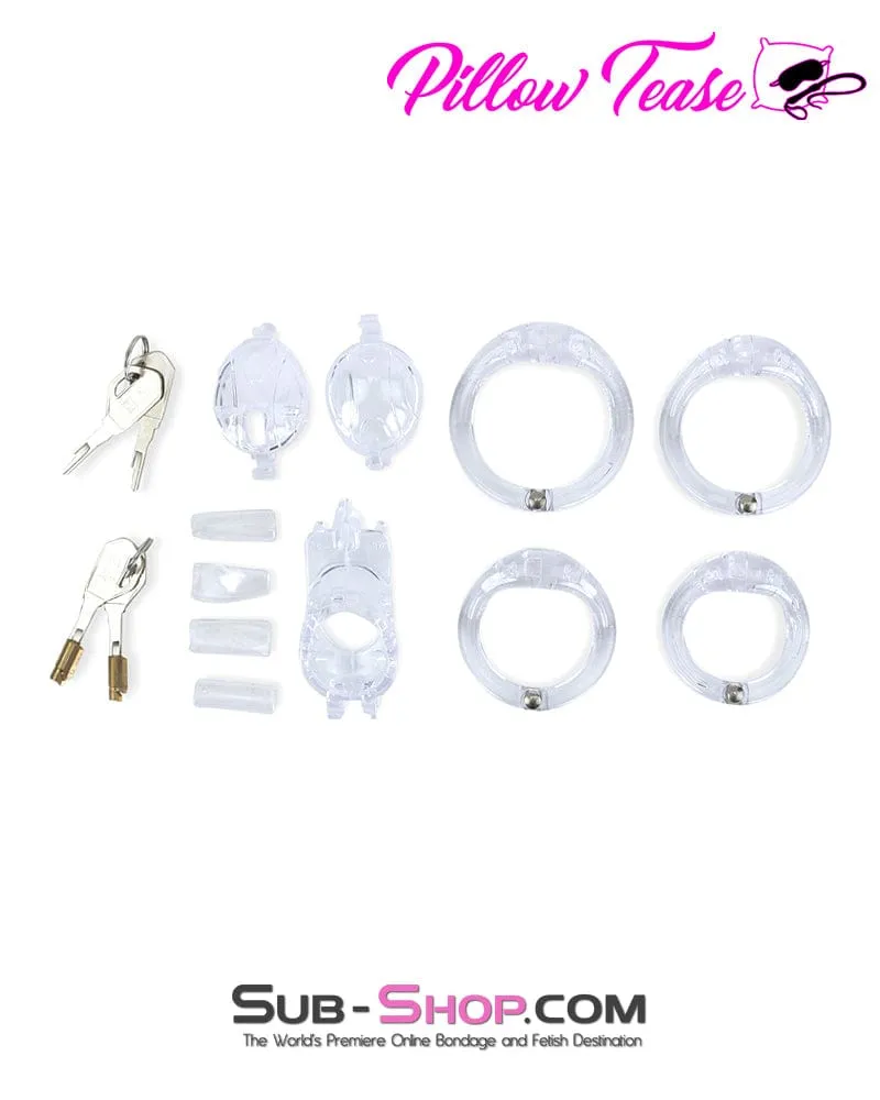 7900AR-SIS      Porthole 2 Lock Sissy Cock Teasing and Torment Chastity Device