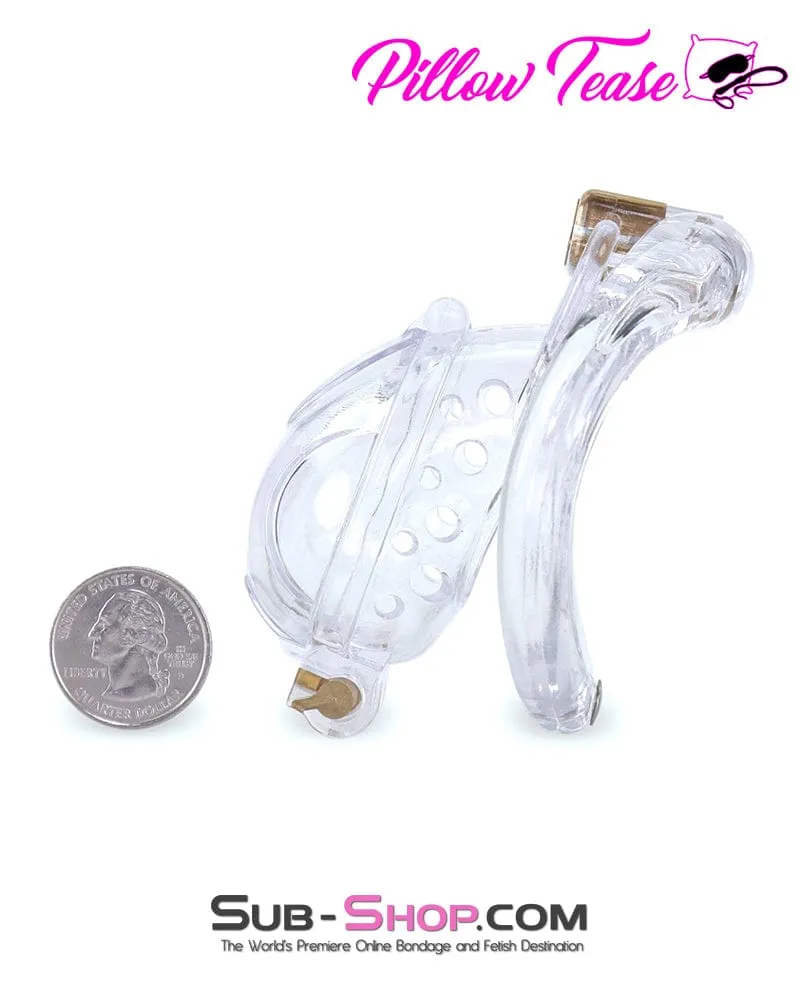 7900AR-SIS      Porthole 2 Lock Sissy Cock Teasing and Torment Chastity Device