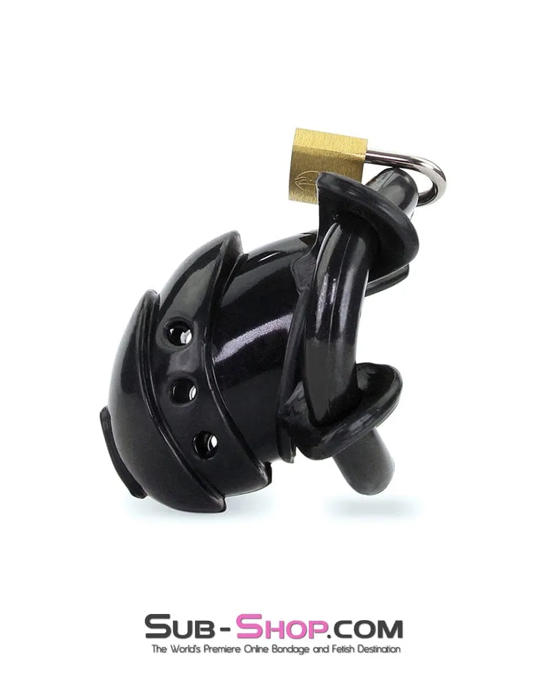 9098AE      Ruined Orgasms Black Silicone Chastity Cock Cage - MEGA Deal
