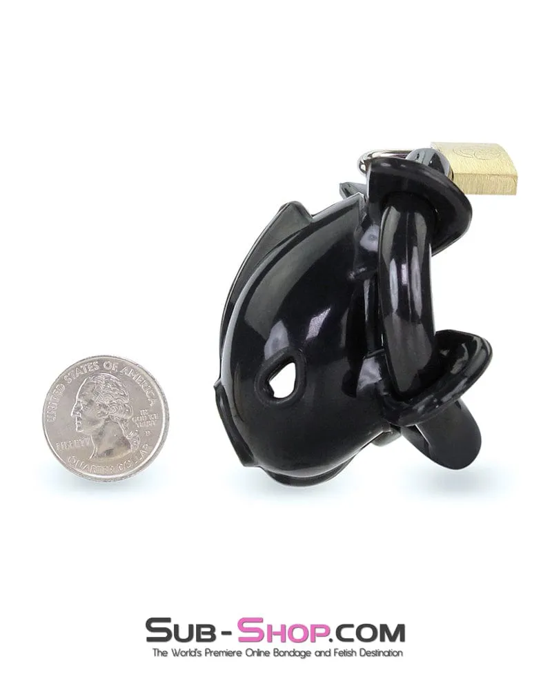 9098AE      Ruined Orgasms Black Silicone Chastity Cock Cage - MEGA Deal