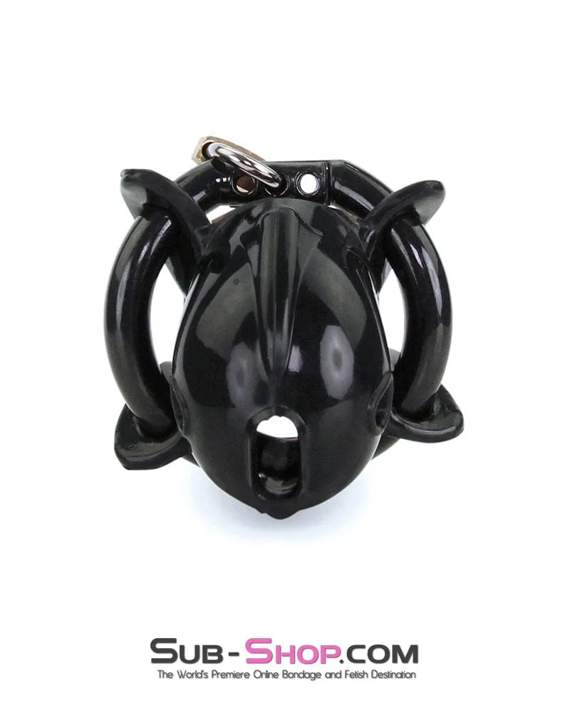 9098AE      Ruined Orgasms Black Silicone Chastity Cock Cage - MEGA Deal