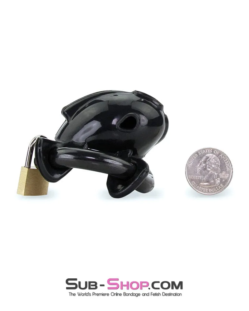9098AE      Ruined Orgasms Black Silicone Chastity Cock Cage - MEGA Deal