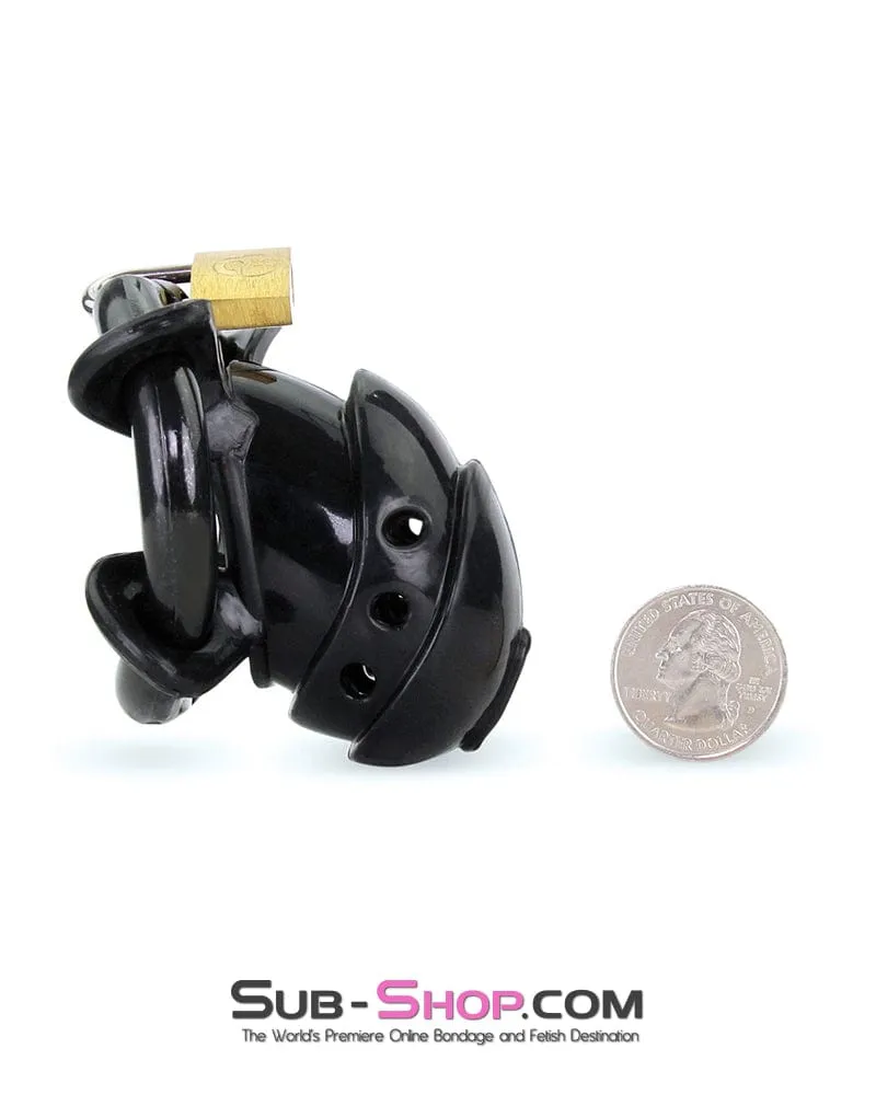9098AE      Ruined Orgasms Black Silicone Chastity Cock Cage - MEGA Deal