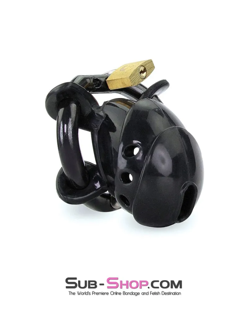 9098AE      Ruined Orgasms Black Silicone Chastity Cock Cage - MEGA Deal