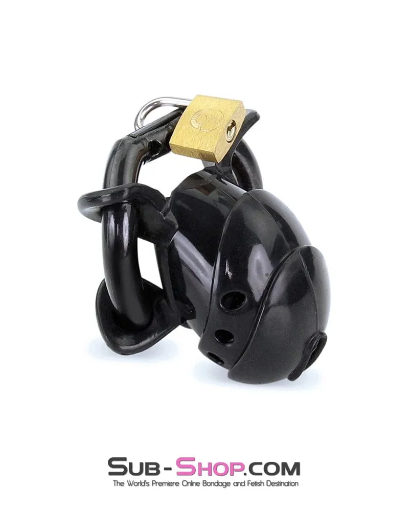 9098AE      Ruined Orgasms Black Silicone Chastity Cock Cage - MEGA Deal