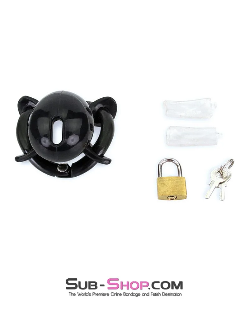 9098AE      Ruined Orgasms Black Silicone Chastity Cock Cage - MEGA Deal