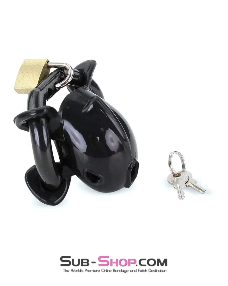 9098AE      Ruined Orgasms Black Silicone Chastity Cock Cage - MEGA Deal