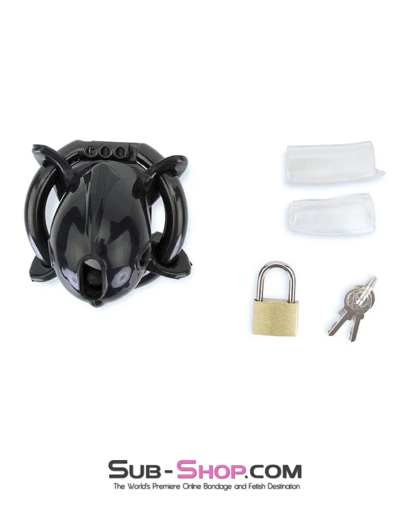 9098AE      Ruined Orgasms Black Silicone Chastity Cock Cage - MEGA Deal