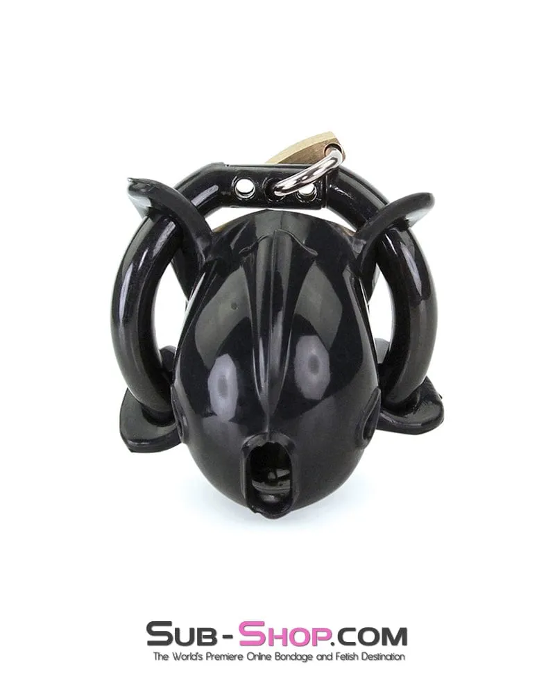 9098AE      Ruined Orgasms Black Silicone Chastity Cock Cage - MEGA Deal