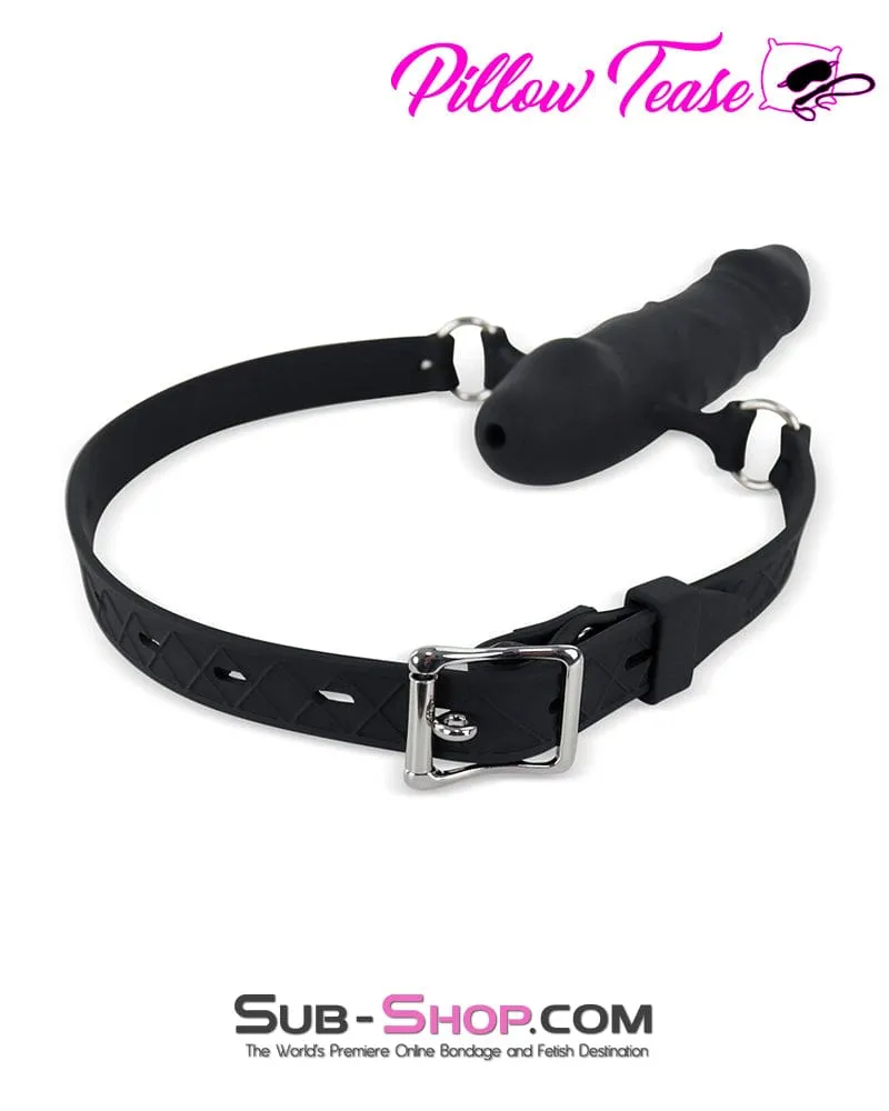 9840DL      Double Ended Locking Silicone Breather Penis Gag - MEGA Deal