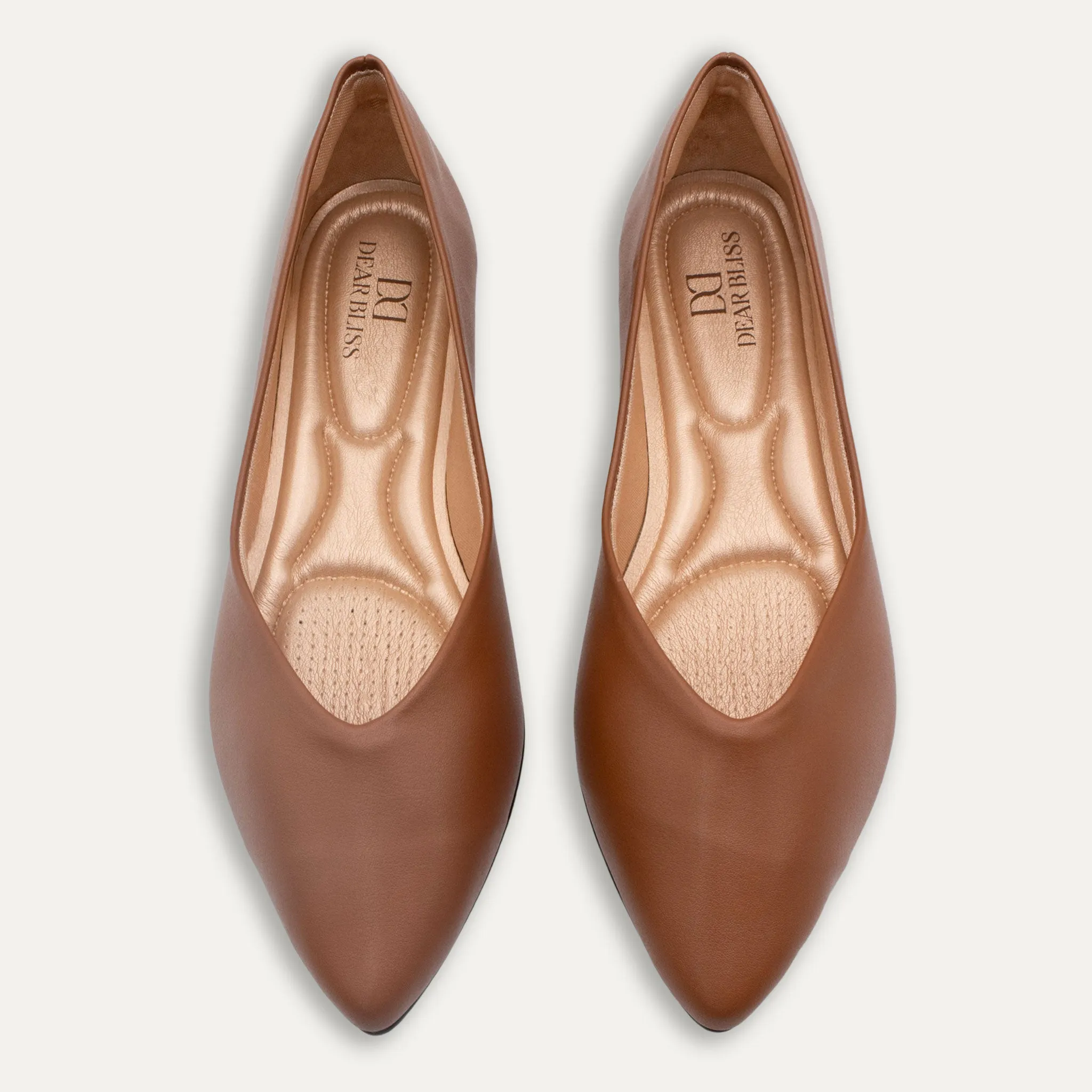 Adella Napa Whisky Pointed Toe Flats