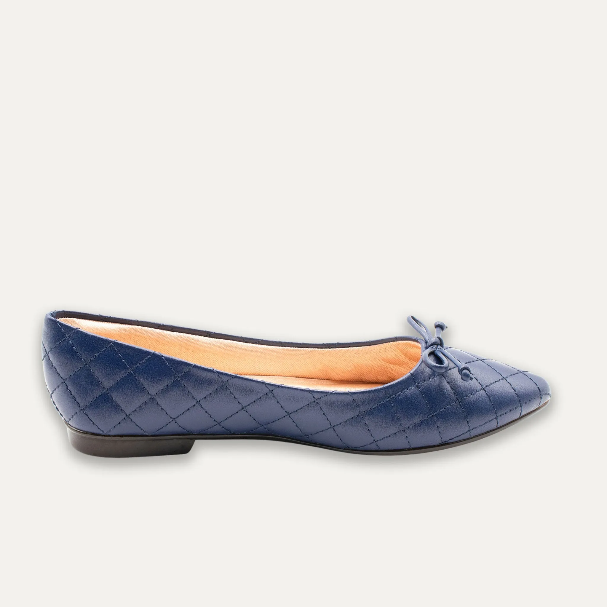 Adriana Bow Indigo Pointed Toe Flats