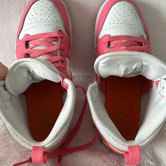 Air Jordan 1 Mid GS 'Pinksicle Orange