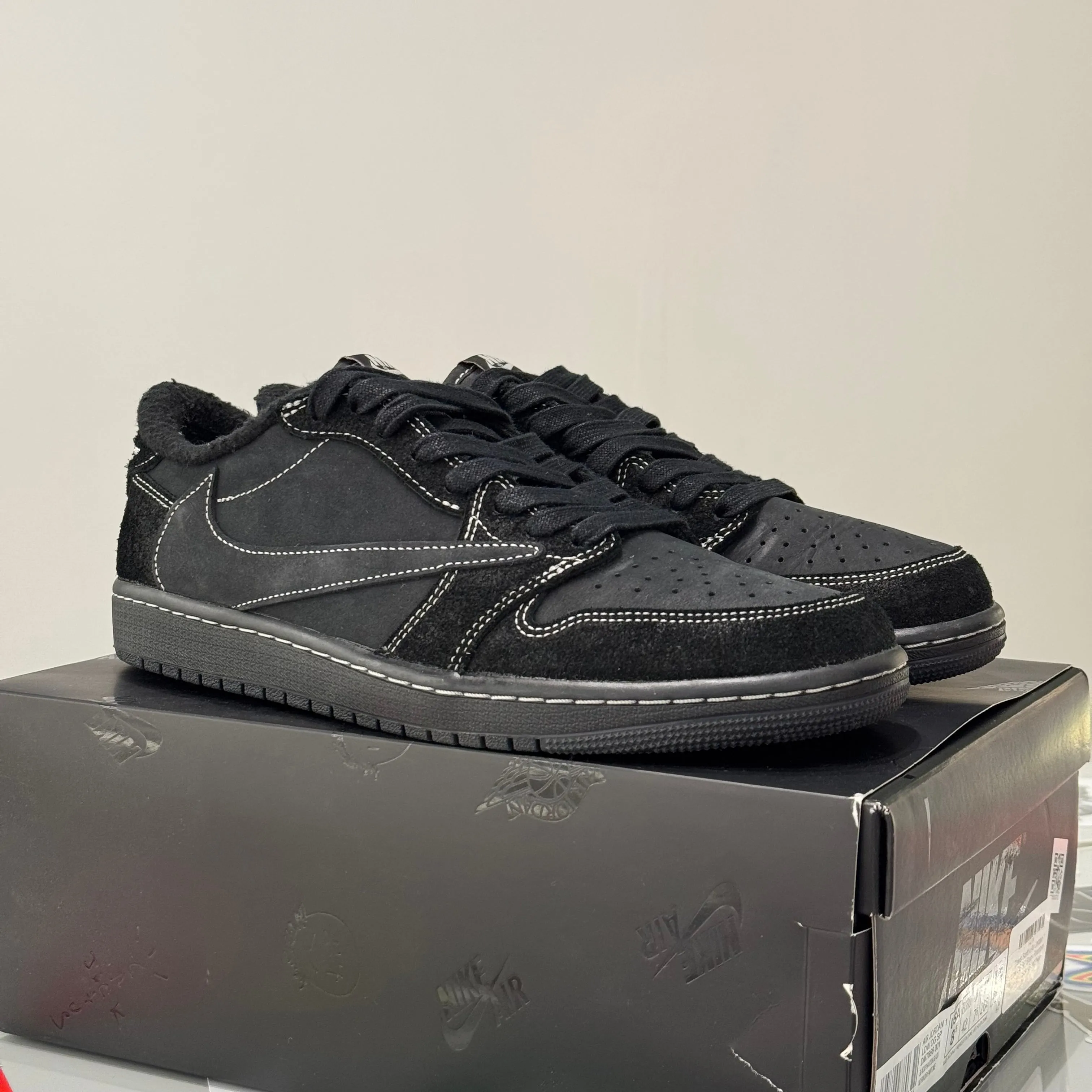 Air Jordan 1 Retro Low OG SP Travis Scott Black Phantom (42) - Usado