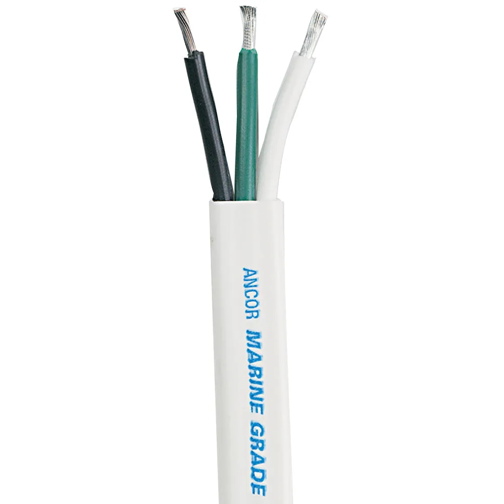 Ancor White Triplex Cable - 8/3 AWG - Flat - 25' [130902]