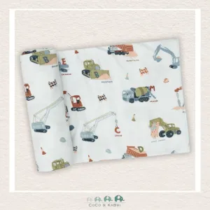 Angel Dear Construction Alphabet Swaddle Blanket