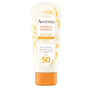 Aveeno Protect   Hydrate Lotion Sunscreen with Broad Spectrum SPF 50 for Face