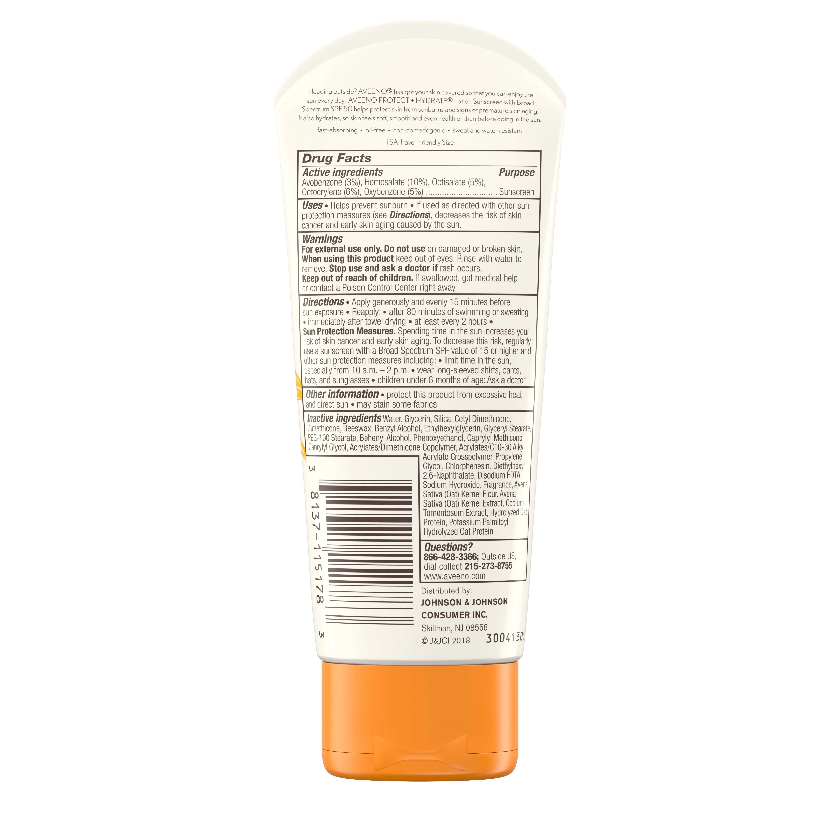 Aveeno Protect   Hydrate Lotion Sunscreen with Broad Spectrum SPF 50 for Face